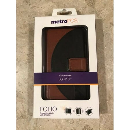 MetroPCS Folio Series Case for LG K10 - Brown