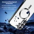 thumbnail image 4 of Entronix Magnetic Clear Case for Galaxy S26 Ultra, Flexible TPU Cover with Camera Lens Protector, Black, 4 of 6