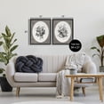 thumbnail image 3 of Vintage Petal Bundle Details 2 Piece Black Framed Floater Canvas Set, design by Lettered and Lined, 3 of 9