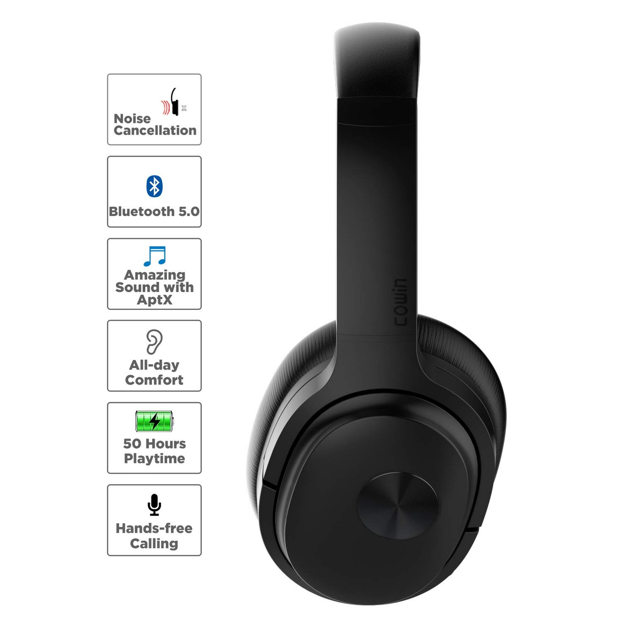Cowin Se7 Upgraded Active Noise Cancelling Headphones Wireless