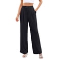 thumbnail image 2 of Endives Women's Dress Pant Wide Leg Suit Trousers Comfortable Elegant Pants Trousers Business Outfit With Pockets S-4XL, 2 of 7