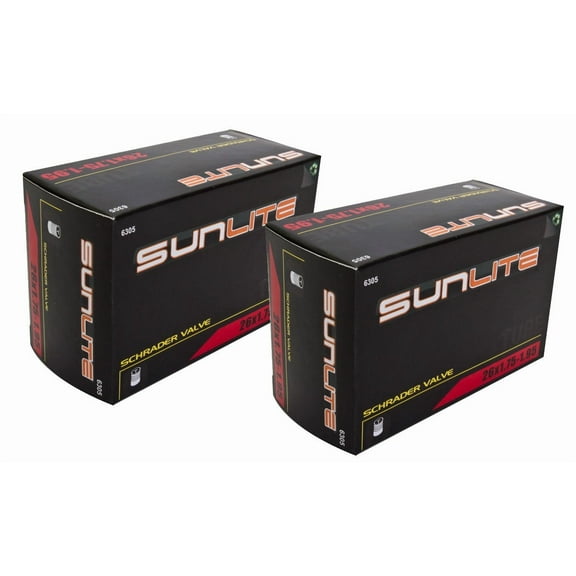 Tube, 26 x 1.75-1.95 32mm Schrader Valve, Sunlite 2 Pack Saver