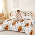 thumbnail image 3 of Erosebridal Rustic Cow Kids Bedding Comforter Set 7 Pieces, Flower Floral Full Bedding Set, 3 of 7