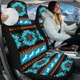 thumbnail image 2 of Uorisanigo Car Seat Covers for Front Seat, Soft Comfy Blue Western Horse Aztec Vehicle High Back Seats Protection Covers, Seats Cover Fits for Most Cars, Trucks, SUVs, Vans, Set of 2, 2 of 7