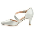 thumbnail image 3 of Journee Womens Tillis Pointed Toe Mid Heel Pumps, Widths Available, 3 of 10