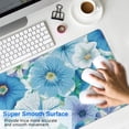thumbnail image 4 of Long Mouse Pads for Desk,Pioneer Flower Floral Print Pattern Desk Mats on Top Of Desks, Desk Mouse Pad Extra Large with 3mm Non-Slip Base and Stitched Edge for Gaming,Office,Work,Home 31.5"x15.7", 4 of 6