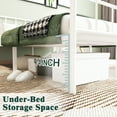 thumbnail image 4 of Eavesince 14in King Size Bed Frame with Headboard and Footboard,No Box Spring Needed,White, 4 of 6
