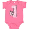 thumbnail image 3 of Inktastic Pink Ladybug 1st Birthday Girls Baby Bodysuit, 3 of 5