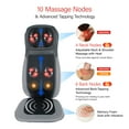 thumbnail image 6 of Daiwa Felicity Shogun 4D Shiatsu Back & Neck Car Seat Massager with Tapping, Heat & Vibration – Ultimate Portable Massage Chair Pad for Full Body Relief, 6 of 7