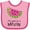 Pink and Fuchsia, variant on Inktastic I'm One in a Melon Cute Smiling Watermelon Boys or Girls Baby Bib