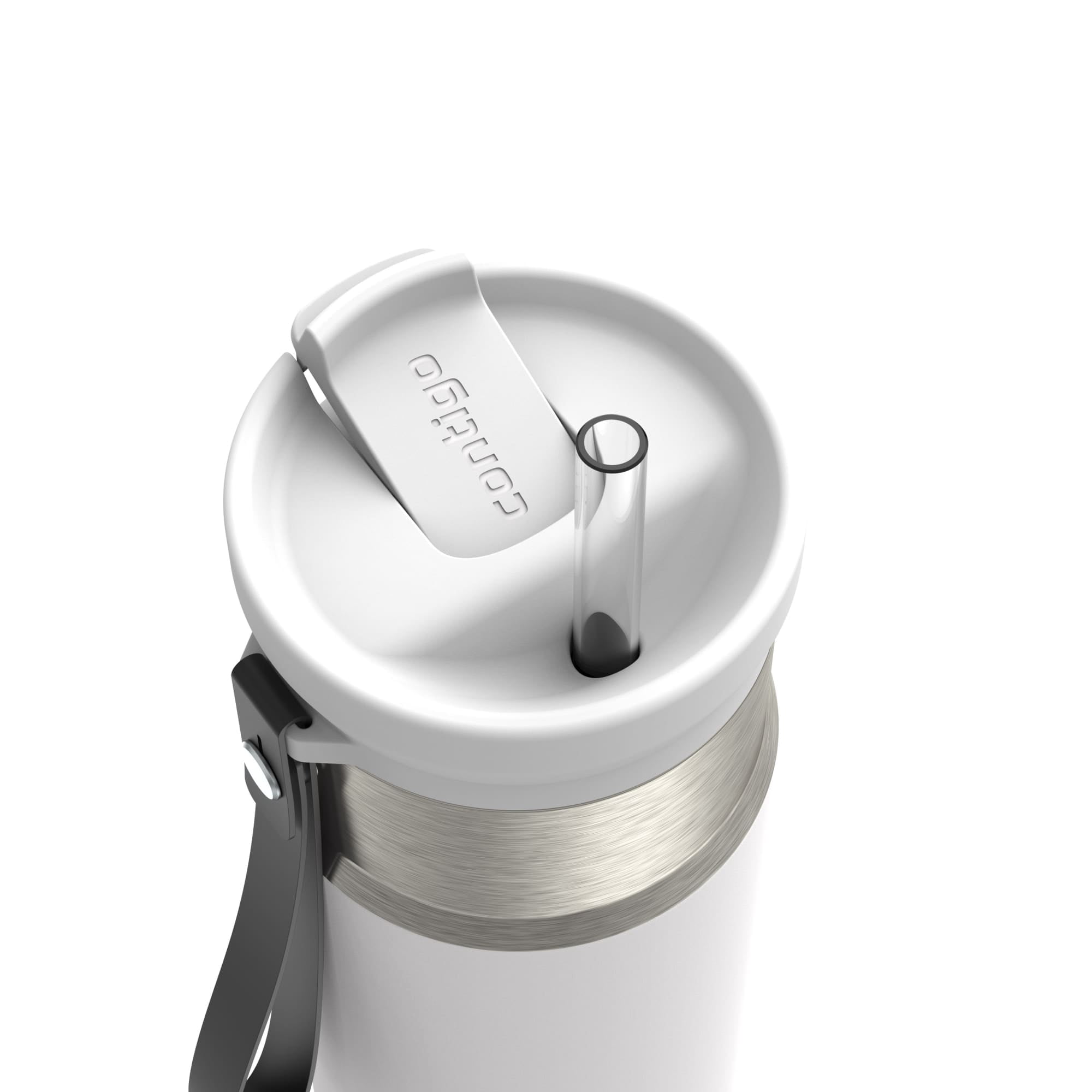 Contigo SnapSeal 20 oz Leakproof Stainless Steel Water Bottle with Reusable Straw, Vacuum-Insulated for Hot & Cold Drinks, Spill-Proof AutoClose Opening, BPA-Free & Lead-Free, Dishwasher Safe