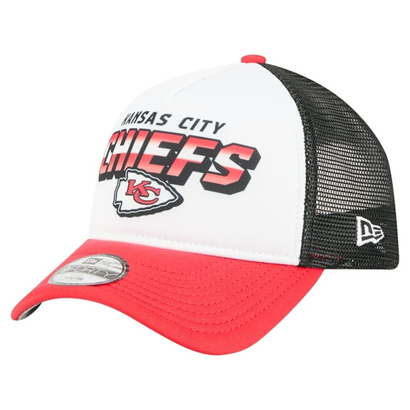 Youth New Era  White/Red Kansas City Chiefs Streak 9FORTY A-Frame Adjustable Hat