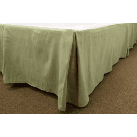 Qutain Linen Tailored Bed Skirt Dust Ruffle Solid Sage Green Queen Bed Skirt Dust Ruffle Solid Sage Green
