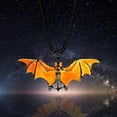 thumbnail image 4 of Glow in the Dark Bat Pendant Necklace for Halloween Festival - Cool Street Style Accessory, Fashion Jewelry with Luminescent Feature, Durable and Unique Design, 4 of 8