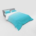 thumbnail image 3 of Ambesonne Ombre Bedding Set 3 Pcs, Maldive Ocean Art, Twin XL, Turquoise White, 3 of 3