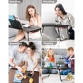 thumbnail image 3 of Laptop Desk for Bed, SAIJI XX-Large Foldable Bed Tray Table for Eating Breakfast, Writing, Working, Gaming, Drawing with Storage Drawer, Handrest Boo, 3 of 7