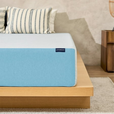 Lifement Basic 12 Inch Twin, Copper Infused Cooling Gel Memory Foam Mattress, Medium Firm, Fiberglass Free, Pressure Relief, Safe & Certified Foams & Cover, 10-Year Warranty