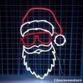 thumbnail image 2 of Glowneon Cool Santa Claus Neon Sign, Santa Claus With Glasses Led Sign, Custom Santa Claus Neon Led, 2 of 4