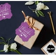 thumbnail image 6 of Inkdotpot Real Silver Foil Thanks From The New Wedding Tags Favor Bracket Shape Hang Pack Of 100 Paper Tags, 6 of 7