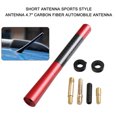 thumbnail image 4 of Antena corta Estilo deportivo Antena 4.7 "Antena de automóvil de fibra de carbono, 4 of 7