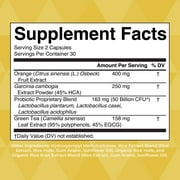 MaryRuth's Probiotic Weight Management+ Supplement with Garcinia, Morosil, Vegan, Dairy-Free, Adults, Unisex, 60 Count,
