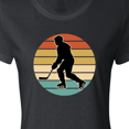 thumbnail image 4 of Inktastic Hockey Player Retro Sunset Women's T-Shirt, 4 of 5