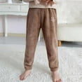 thumbnail image 2 of Summer AKAFMK Toddler Girls Pants,Children's Thick Coral Fleece Thick Teddy Pants for Home Warmth Thick Children's Pants, 2 of 3