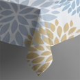 thumbnail image 5 of Blue Floral and Petal Pattern Square Tablecloth,Waterproof Square Table Cover,Wipeable Spillproof Washable Table Cover for Home Kitchen Party Decor 42"X42"(107x107cm), 5 of 6