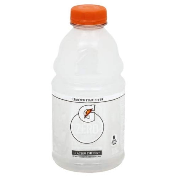 Gatorade Zero Glacier Cherry, 28 Fl Oz Bottle, Quantity of 10