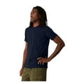 thumbnail image 4 of BELLA + CANVAS EcoMax T-Shirt for men, Short Sleeve Classic Crewneck Shirt, Navy Tee, M, 4 of 5