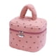 thumbnail image 4 of Bolsa de cosméticos Accesorios Gran capacidad Almacenamiento Diseño Esenciales con asa Rosa, 4 of 8