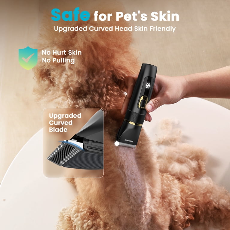 Oneisall DC-200 Dog Clippers, Waterproof, 6 Guard Kit, Black photo 5