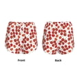 thumbnail image 6 of Uemuo Tomato Pattern Women's Athletic Shorts High Waisted Running Shorts with Liner Pockets Gym Elastic Workout Shorts-Medium, 6 of 9