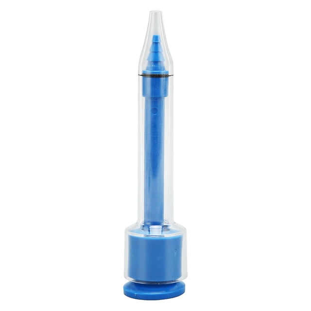 Inyector de moldes para toma de impresiones auditivas, jeringa profesional de PP para toma de impresiones auditivas, herramienta de muestreo de 3,5 mm, color azul