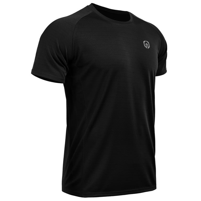 NELEUS Mens Dry Fit Mesh Athletic Shirts 3 Pack,Black,US Size 3XL