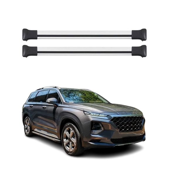 Roof Rack Cross Bars Luggage Carrier for Hyundai Santa Fe 2024-2026 Gray 2Pcs