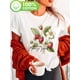 thumbnail image 1 of Women's Strawberry Floral Print T-Shirt - 100% Cotton Short Sleeve Crew Neck Casual Top with "Berry Good" Design, Machine Washable Summer & Spring Tee for Nature Lovers, Everyday Comfor, 1 of 6