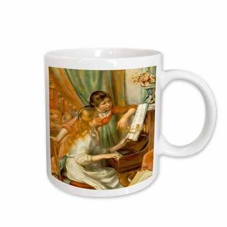 

3dRose Renoirs Girls At Piano Ceramic Mug 15-ounce