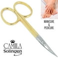 thumbnail image 4 of 3.5" Gold Plated Curved Pointed Tip Cuticle Scissors, 4 of 9