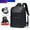 6012 Black, variant on Cross-border In Stock Wholesale Men's Fashion Backpack Casual Travel Backpack Commuter Large Capacity Bag,21061 Gray