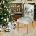 thumbnail image 3 of Touchbetter 4PCS Christmas Dining Chair Covers, Ink and Wash Deer Stretch Removable Washable Slipcover Chair Protector for Dining Room Home Decor, 3 of 6