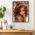 thumbnail image 2 of 5D DIY Full Round Diamond Painting Sweet Girl Set Home Decor Art Crafts, 30*40CM, Frameless.,C, 2 of 4