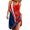 Red, variant on OAVQHLG3B Summer Dresses for Women 4th of July Dress Women's O-neck Print Casual Loose Sleeveless Stripe Vest Dress