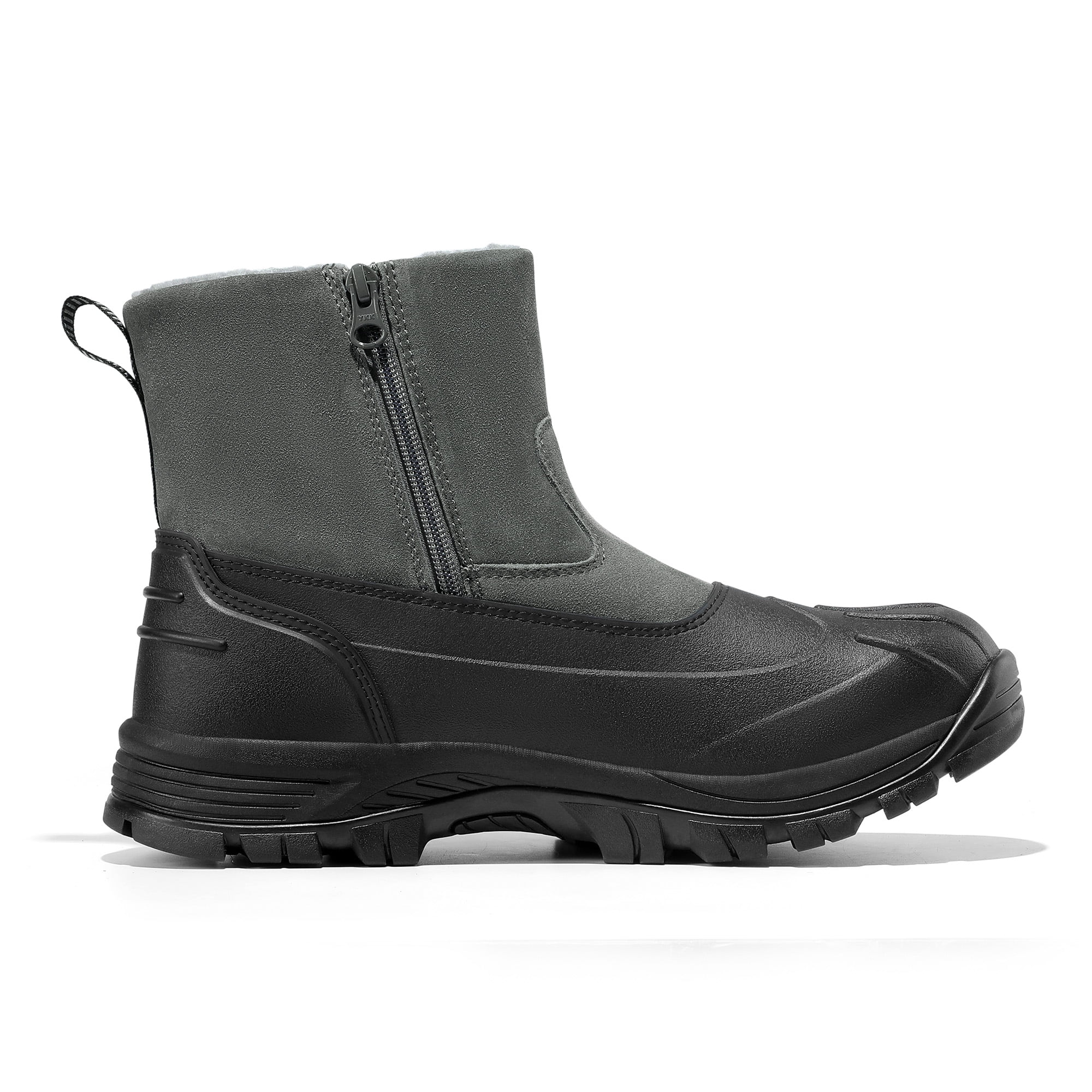 NORTIV 8 Mens Slip on Winter Waterproof Rain Boot for Outdoor
