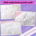 thumbnail image 2 of GIXUSIL Jumbo Body Powder Puff, 6in (15cm) Face Powder Puffs, Extra Large Dust Powder Puff Applicator for Loose Mineral Powder Body, Powder Shimmer Powder, White, 1Pcs, 2 of 7