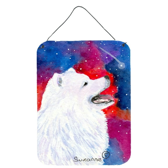 Caroline's Treasures SS8752DS1216 Samoyed Wall or Door Hanging Prints, 12x16, multicolor