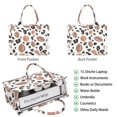 thumbnail image 2 of Large Capacity Tote Bag,White Footballs with Leopard Spots Pattern Handbag Fashion Luxury Tote Bag,15.7"x13"x 5.1" Inches,Laptop Compatible, 2 of 6