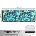 thumbnail image 5 of Kitchen Rugs Sets Of 2,Blue Paisley and Floral Pattern Anti Fatigue Kitchen Mat Rugs Non Slip Washable,Decorative Kitchen Floor Mats for Kitchen,Sink,Laundry,17"x47"+17"x47", 5 of 5