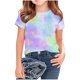 thumbnail image 1 of Camisetas de Cuello de Tripulación de Manga Corta para Mujeres Camiseta Impresa Inspirada en Acuarela para Niños de Edades 8-14, 1 of 5