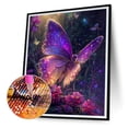 thumbnail image 2 of Serie de mariposas de taladro redondo completo de dibujo de diamantes DIY 5D para la pared del hogar de la oficina FLhrweasw Nuevo, 2 of 9